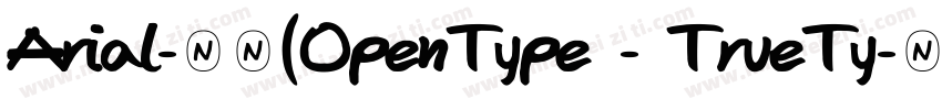 Arial-常规(OpenType - TrueTy字体转换